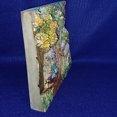 3D Pictures. Set of Two. Resin. 8-3/4″ x 6-3/4″ x 1″ depth. Deck/Patio