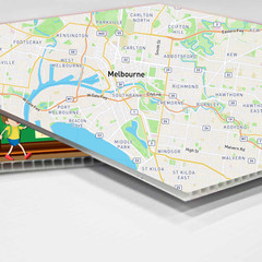 Kids Animal’s World Maps 5mm thick Plastic Poster Ready to Hang 60x45cm
