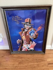 Rare IRON MAIDEN “EDDIE” Framed Poster Signed by Derek Riggs