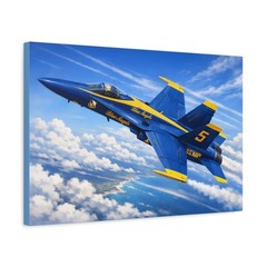 Blue Angels Jet Canvas Print | 24″ x 16″ Wall Art | Office Decor | Ready to Hang
