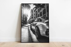 Vintage Porsche 911 Poster – Classic Car Wall Art Decor