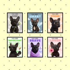 Motivational Quotes for Children’s Bedrooms 13»x19» glossy paper unframed