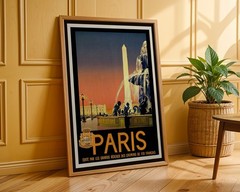 Paris (2) Retro Travel Poster
