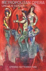MARC CHAGALL Carmen 40″ x 26″ Lithograph 1966 Modernism Red, Multicolor, White,
