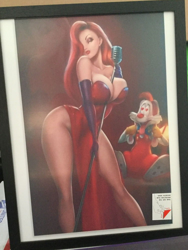 Abstract Wall Art Print 8.5×11 Premium Modern Home Decor (US) Jessica Rabbit