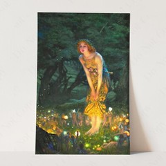 Midsummer Eve Woman With Elves Fairy Tale Edward Hughes Wall Art Poster Print