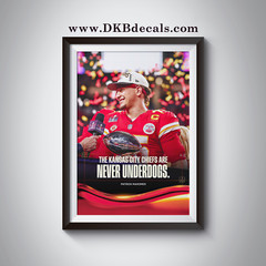 Kansas City Chiefs Super Bowl LVIII Champions Poster – Various Sizes to 13″x19″