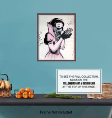 Banksy Poster – 8X10 Funny Gangster Snow White Hand Grenade – Urban Graffiti Wal
