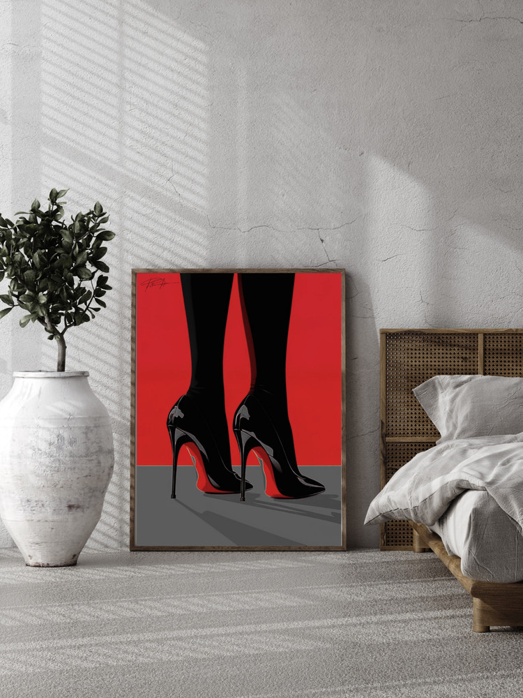High Heels Wall Art – Digital Download | Fashion Illustration Print | Modern