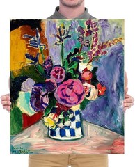 Canvas Wall Art Still Life of Peonies in a Vase 1907 by Henri Matisse Abstrac…