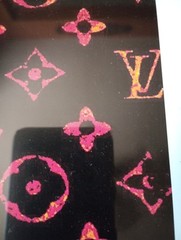 Fairchild Paris Art Print Fashion Designer Hot Pink Lips Louis Vuitton Framed