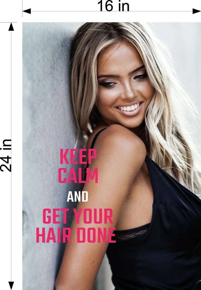 Hair Salon 14 Photo-Realistic Paper Poster Beauty Sign Non-Laminate Cut Vertical