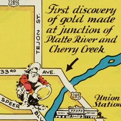 Color Pictorial map of «Distinctive» Denver, Colorado by Miller circa 1933
