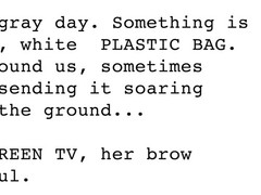 Plastic Bag Scene from American Beauty – Minimalist Screenplay Movie Poster