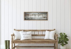 This Is Us Our Life Our Story Our Home Rustic Print Wood Wall Sign gray With Fr