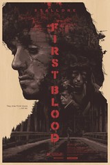 RAMBO FIRST BLOOD NEW ART 82 OFFICIAL ORIGINAL CINEMA MOVIE PRINT PREMIUM POSTER