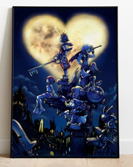 Kingdom Hearts Game Poster Wall Art Print Gift for Gamers 24×36 Unframed