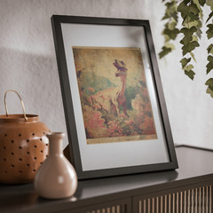 DINOSAUR BOTANICAL Retro Wall Art, Prehistoric Flower Print, Dino Floral Decor