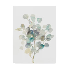 24 In. X 18 In. «Eucalyptus III White» by Danhui Nai Printed Canvas Wall Art