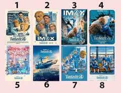 Fantastic Four First Steps 2025 Movie Poster Set