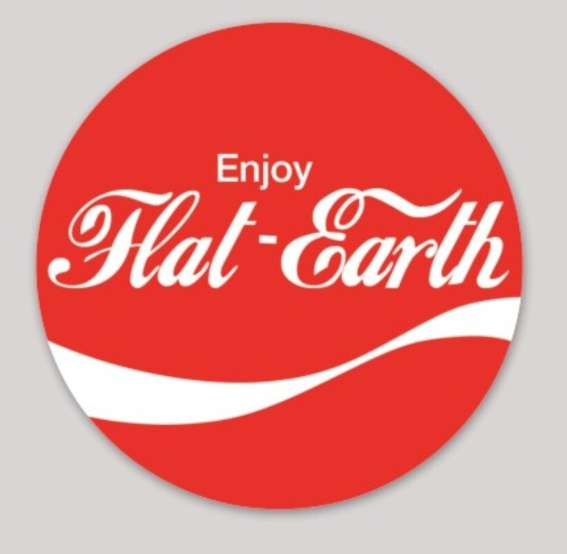 Flat Earth Coca-Cola Stickers 10 TEN PACK LOT **WORLDWIDE 🌐 SHIPPING**