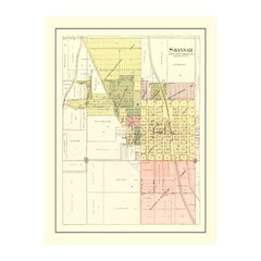Old Map of Savannah, MO 1898 – Vintage Savannah Missouri Art