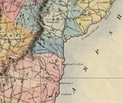 1823 State Map of Vermont Historic Wall Art Poster Print Decor Lucas Fielding