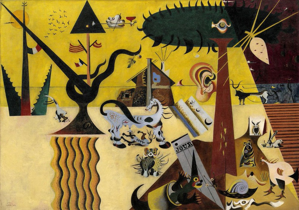 JOAN MIRO Art Poster or Rolled Canvas Print «The Tilled Field»