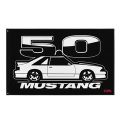 Foxbody Ford Mustang 5.0 GT Flag