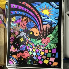 Fuzzy Posters Cosmic 7105 Pop Art by Dahna Solar Cosmic Fantasy Poster