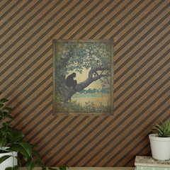 BIGFOOT TREE Wall Art, Sasquatch Flower Nature Poster, Cryptid Botanical Decor