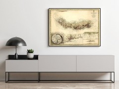 Old Map of San Miguel Açores Azores Islands 1870 Print Framed