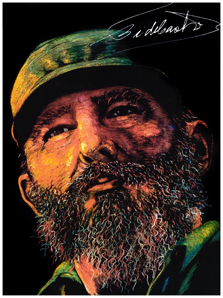2251 Fidel Castro portrait political military quality Poster.Decorative Art.