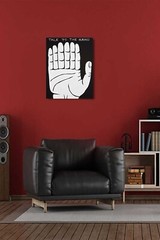 To The Hand Art Print | Mounted Canvas | Framed Canvas |Acrylic David Shrigley