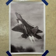 Fighter Jet Military Airplane ✅ Poster Canvas Wall Art Man Cave ✅ 12×18 Unframed