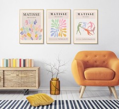 3Pcs Matisse Canvas Wall Art Abstract Botanical Posters Dance Cut-Outs Prints…