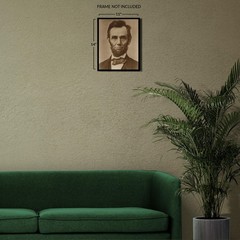 1863 Abraham Lincoln Presidential Portrait Civil War Photo Historic