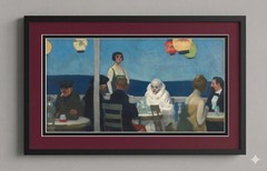 Soir Bleu, by Edward Hopper Framed Print