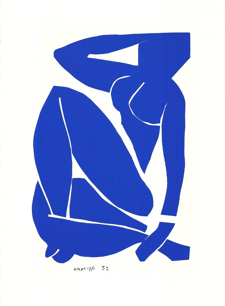 HENRI MATISSE Blue Nude III 30″ x 22″ Serigraph Modernism