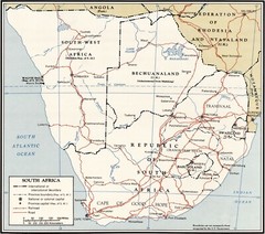 1962 CIA Map of South Africa Home School Art Print Poster Study History Office