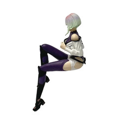 Edgerunners Anime Figurines -Cyberpunk Style Lucy Sitting Poses Toys, Fan