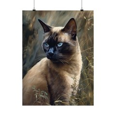 Burmese Cat Art Print, Cat Wall Art, Cat Artwork, Animal Painting, Animal Décor