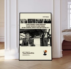 True Detective TV Show Poster Retro Movie Print Mid Century Modern Art Minimalis