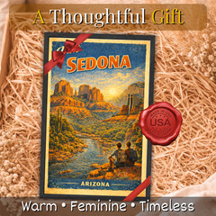 Sedona Arizona Framed Travel Poster 11×17 Vintage Retro Wall Art Gift Decor