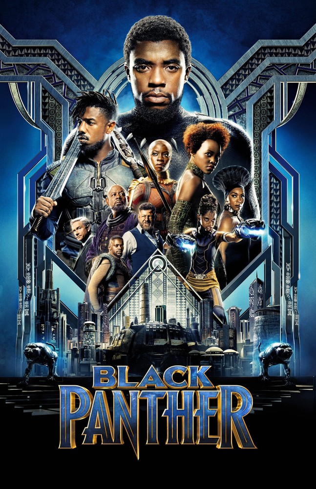 AA0613 Black Panther Film By Ryan Coogler 2018 Group Movie Poster 11×17