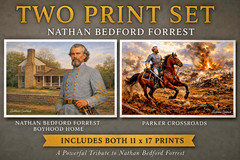 Nathan Bedford Forrest Boyhood Home and Parker Crossroads Two 11×17 Prints