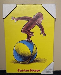 Curious George 2005 Target Home 14 x 10 x 1/4 Canvas Print w/Hanger (see desc.)
