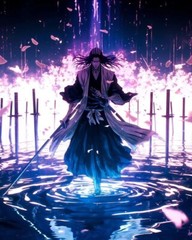 Bleach Byakuya Kuchiki Poster Print Anime Manga – No Frame