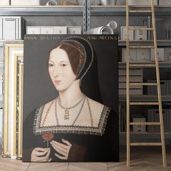 Anne Boleyn – Queen of England Vintage Paintings History Canvas Print Wall Art