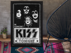 Kiss Live Concert Band Heavy Metal Music Merch 1970s Retro Vintage Poster 12×18